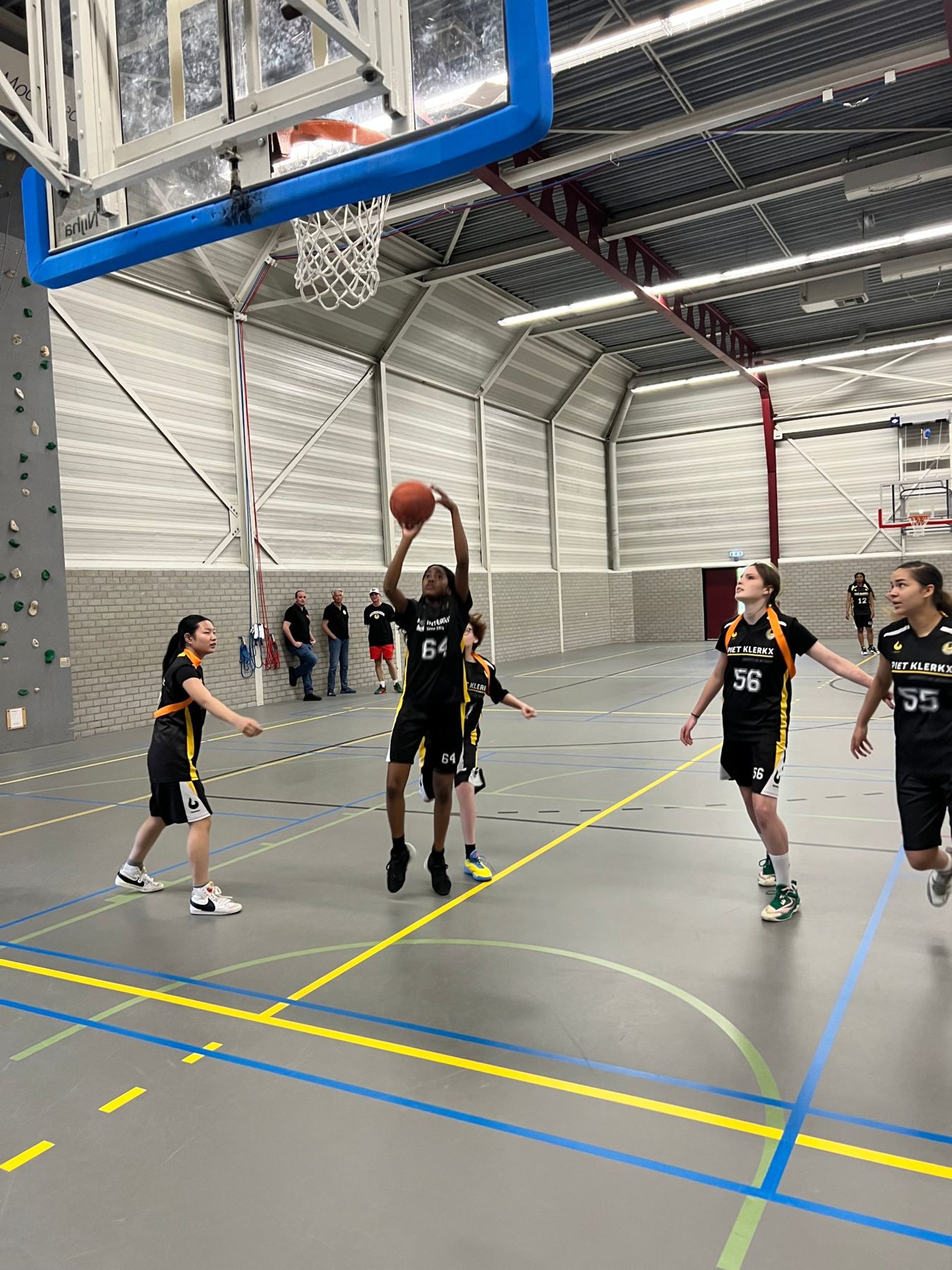 Lay-up tijdens een wedstrijd